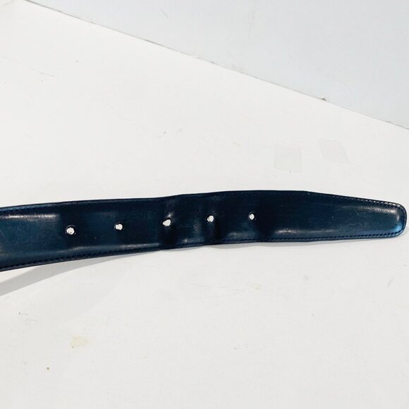 Brooks Brothers Mens Dress Belt Black Genuine Leather Shiny Finish Italy 40 - Picture 8 of 11